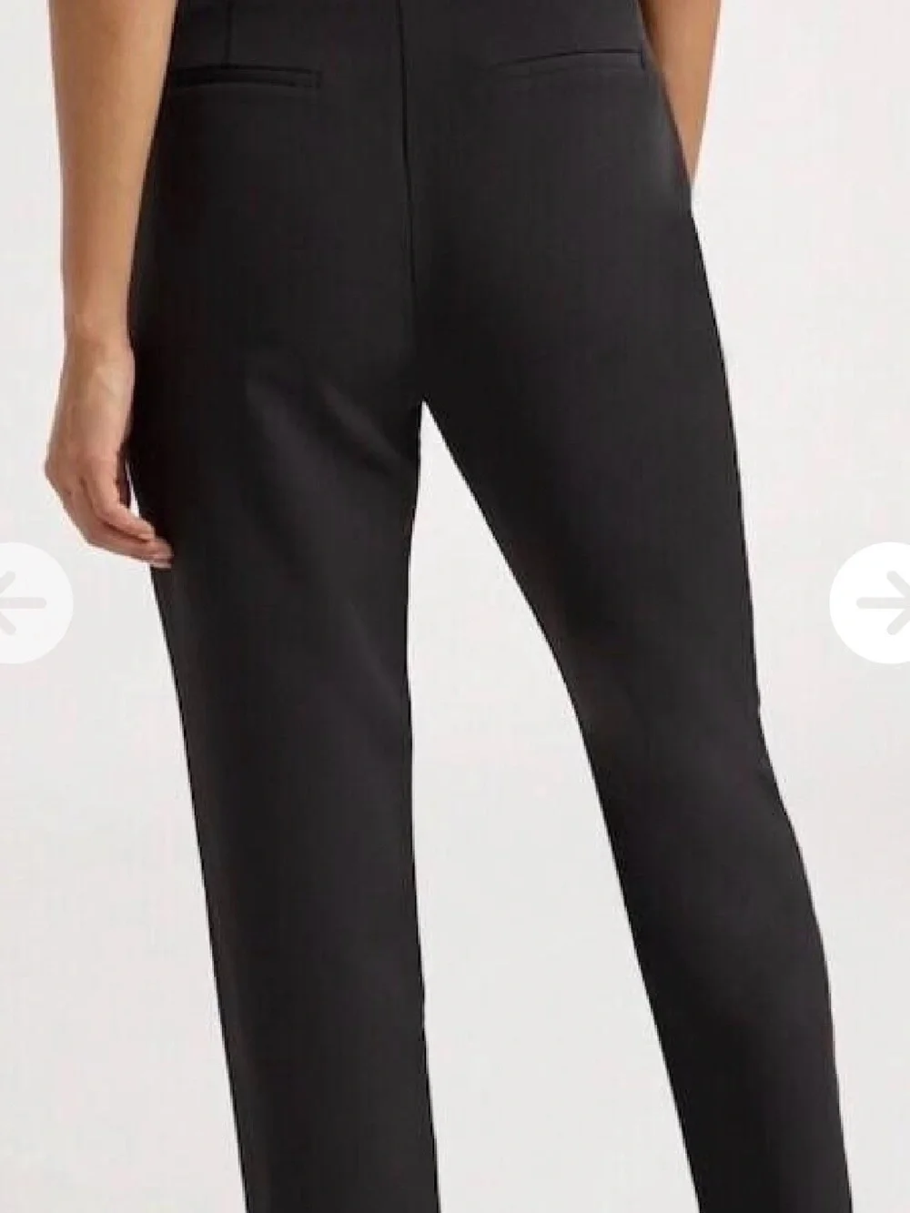 Scoop Women's High Rise Slim Straight Trouser Pant - Picture 2 of 5